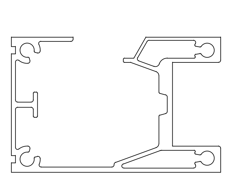 鋁型材定制開模平移電動(dòng)門鋁型材-工業(yè)鋁型材1